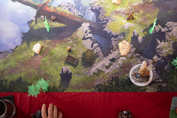 D&D Combat Map Land of Giants Physical Battlemap 24x36 Gridded Poster