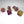 Load image into Gallery viewer, True Strike Purple and Gold Bardic Rockstar Resin Dice Set - 7-Piece Polyhedral Set for D&amp;D and TTRPGs, featuring a Bold and Eye-Catching Design
