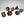Load image into Gallery viewer, Infernal Gaze Brown Eye Dice Set: 7-Piece Polyhedral Set for D&amp;D Warlock Patrons
